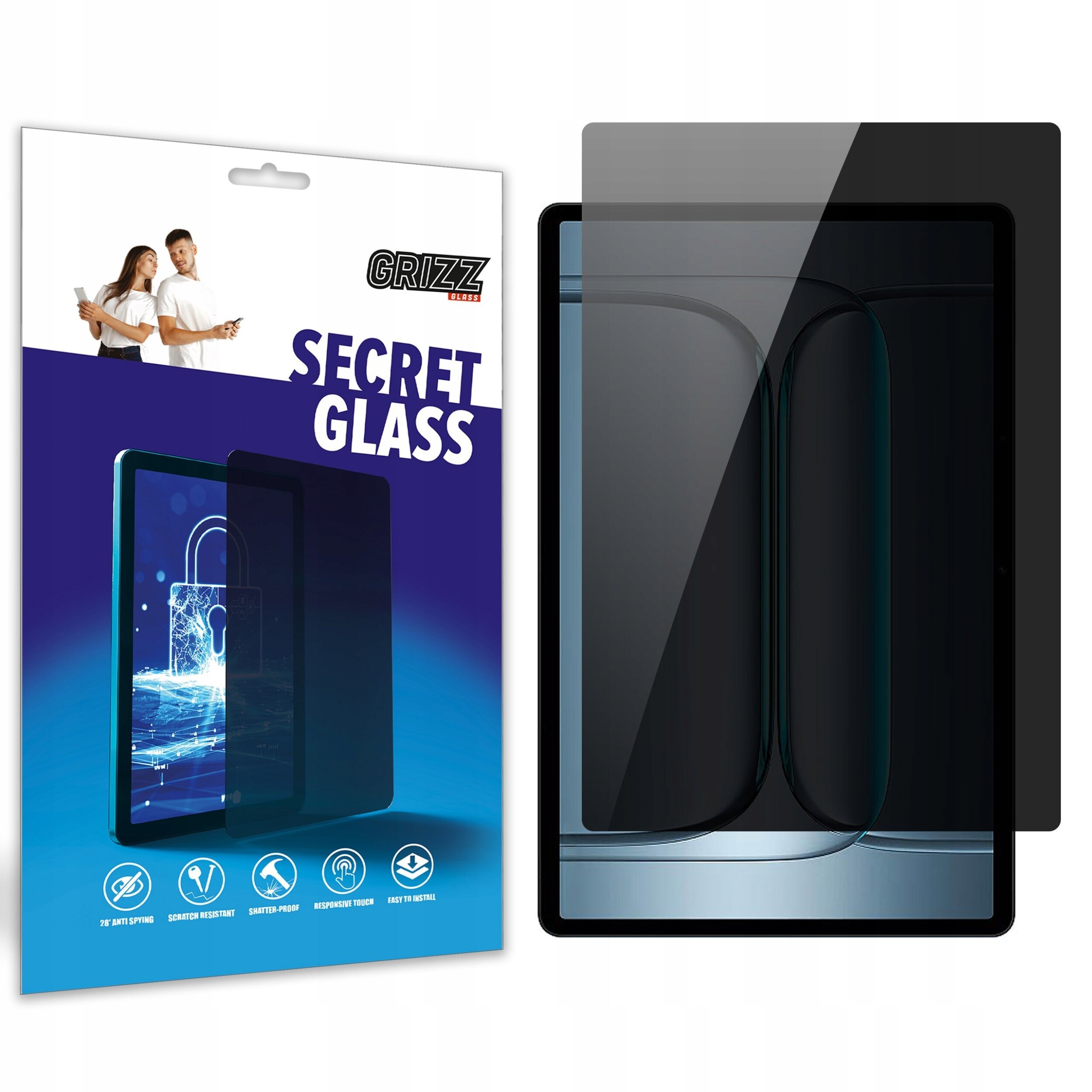 Matowe szkło prywatyzujące GrizzGlass SecretGlass do OnePlus Pad Lite
