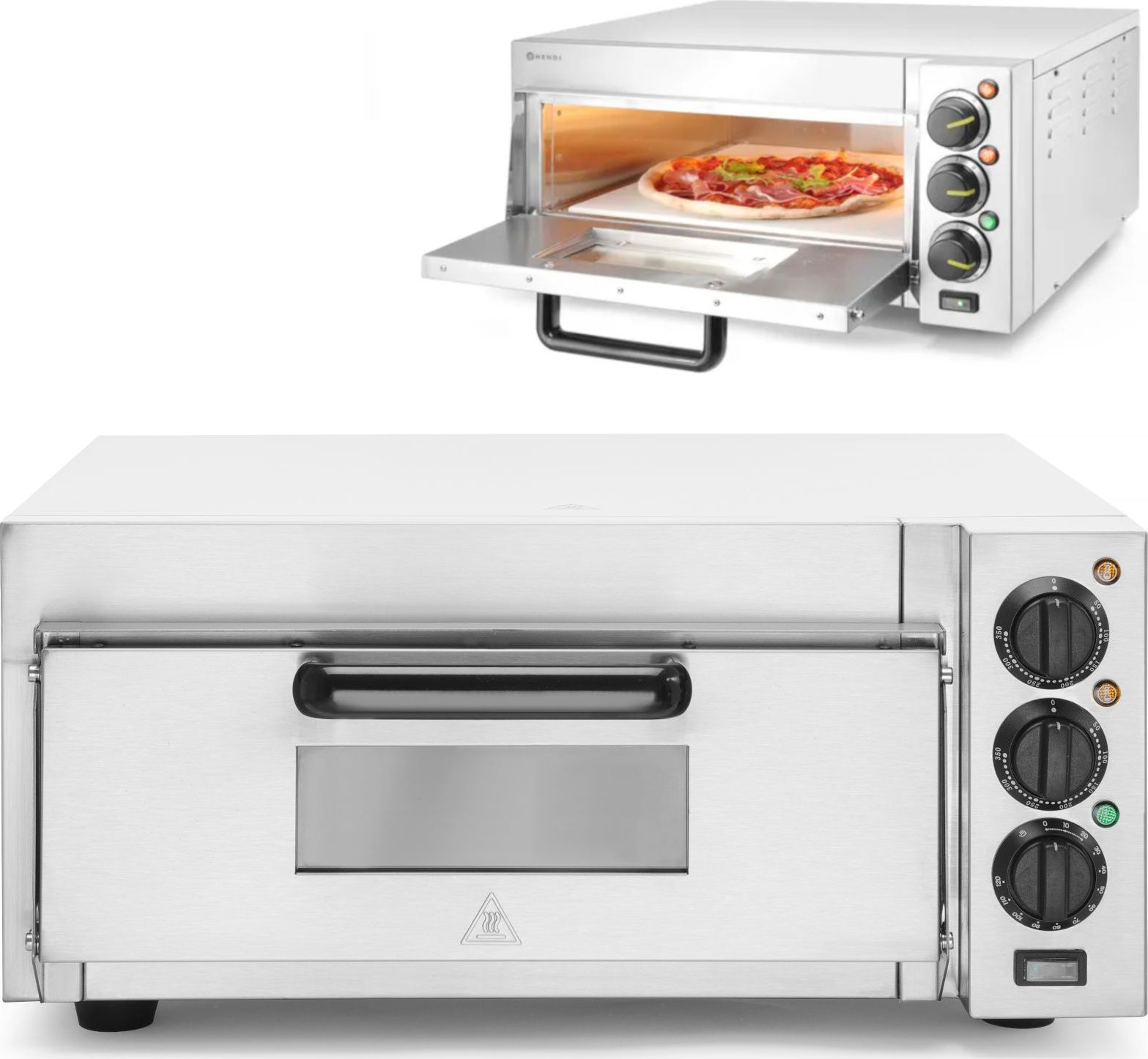 Hendi Piec do pizzy jednokomorowy na 1 dużą pizzę 2000 W 230 V - Hendi 220290 Piec do pizzy jednokomorowy na 1 dużą pizzę 2000 W 230 V - Hendi 220290
