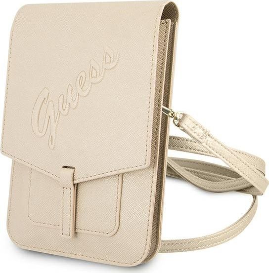 Guess Torebka Guess GUWBRSAVSLG złoty/gold Saffiano Script