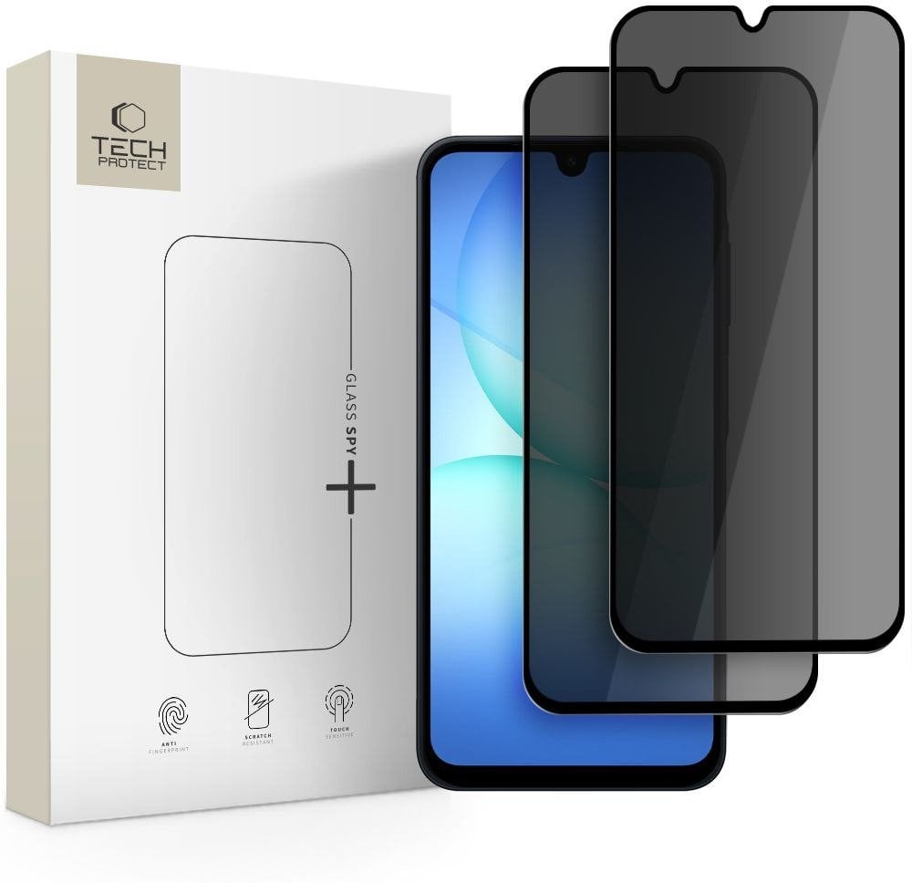 Szkło prywatyzujące Tech-Protect Glass Spy+ do Samsung Galaxy A16 4G / 5G / A26 5G / A17 4G / 5G Privacy [2 PACK]