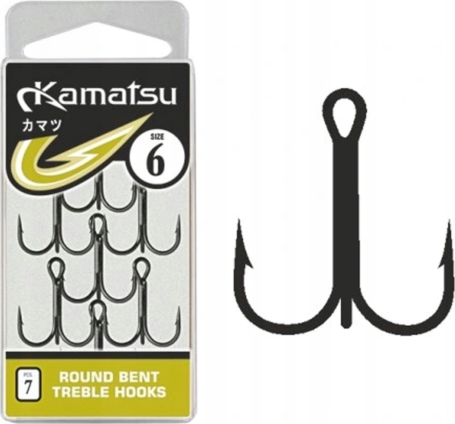 Kamatsu KOTWICA KAMATSU K-085 ROUND BENT TREBLE NR.4 5SZT 517300304 |517300304