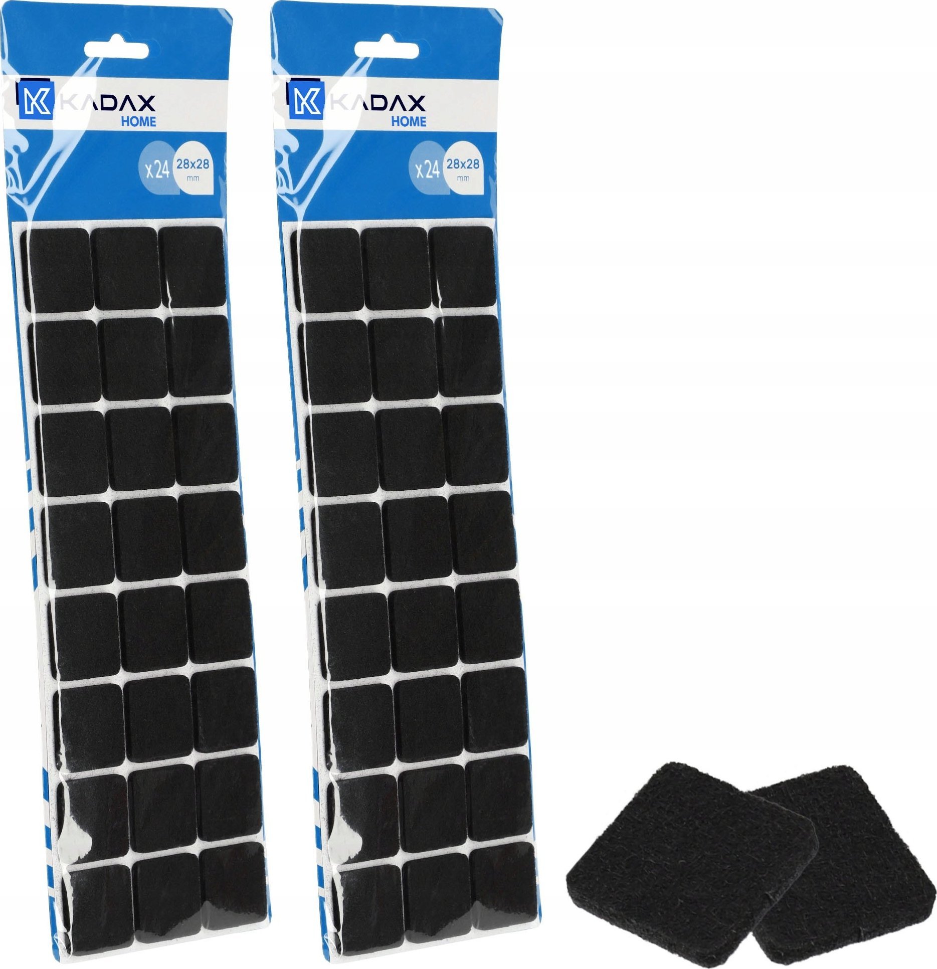 Kadax 48x KADAX Podkładki Filcowe Pod Meble Krzesła Samoprzylepne Zestaw Grube