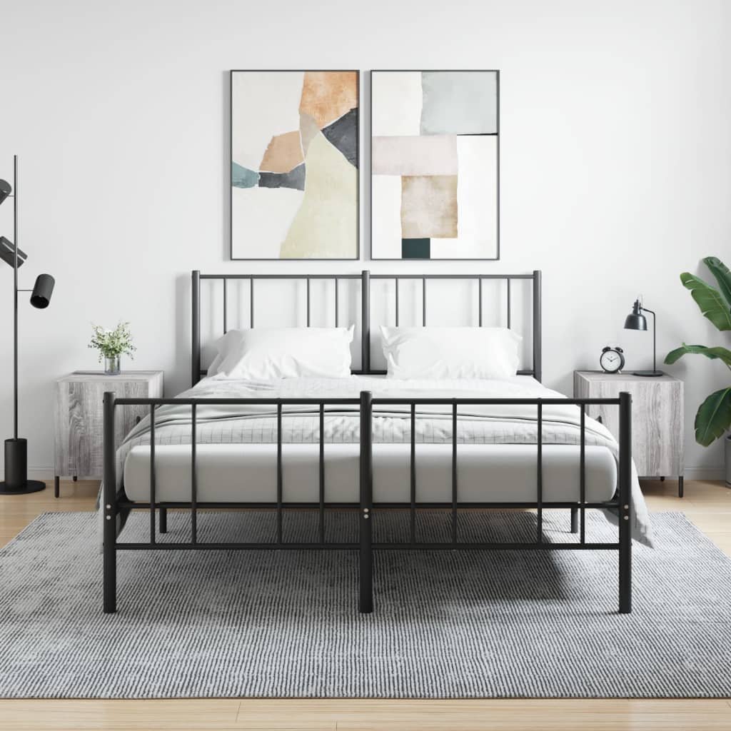 vidaXL Szafki nocne, 2 szt., szary dąb sonoma, 40x40x50 cm