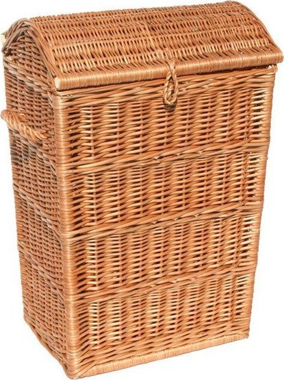 Kosz na pranie WickerPL Wiklinowy Kosz Bieliźniak Kosz na Pranie 40x28 H62 cm