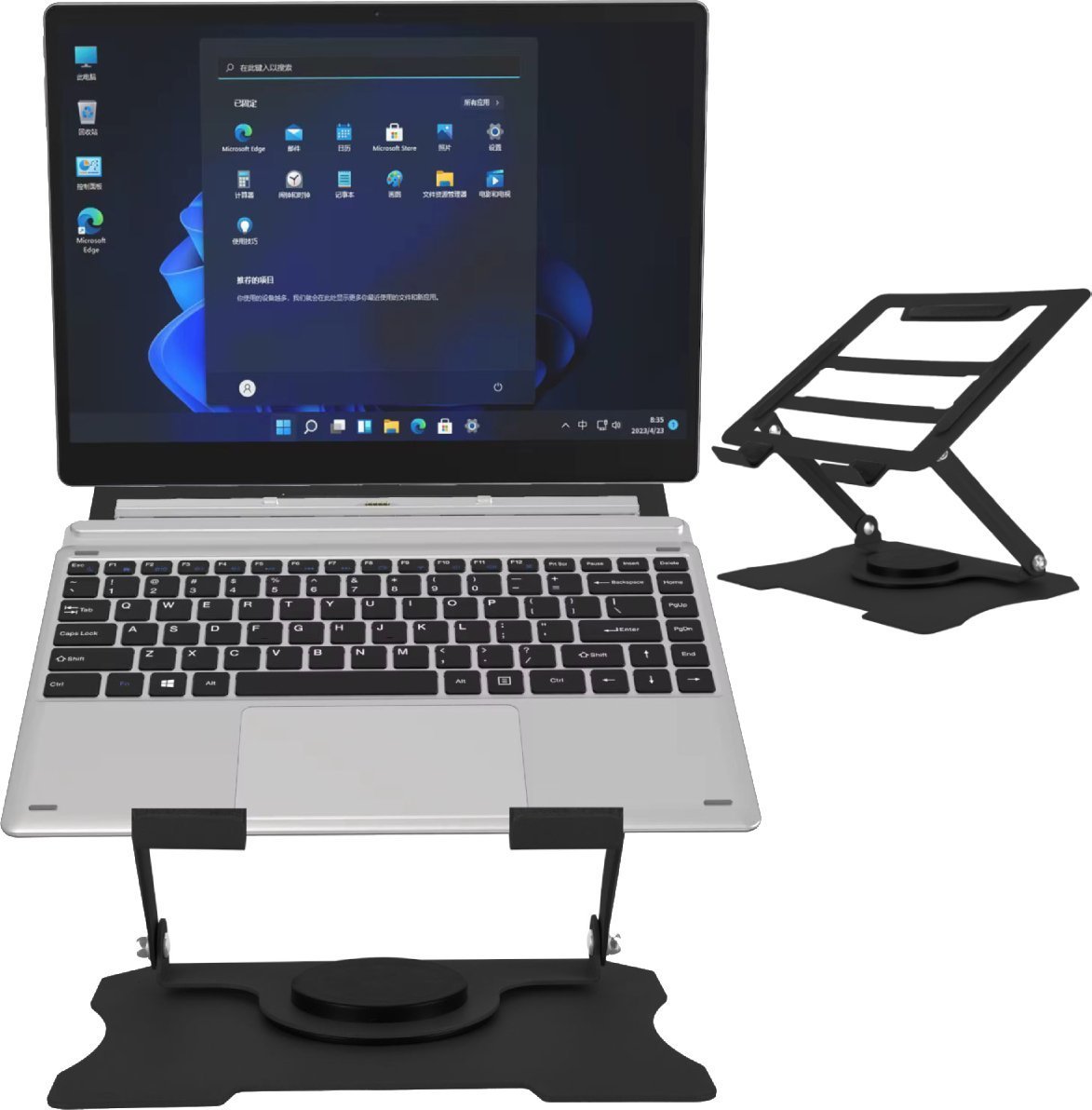 MOZOS N4-BK ERGONOMICZNA PODKŁADKA POD LAPTOPA