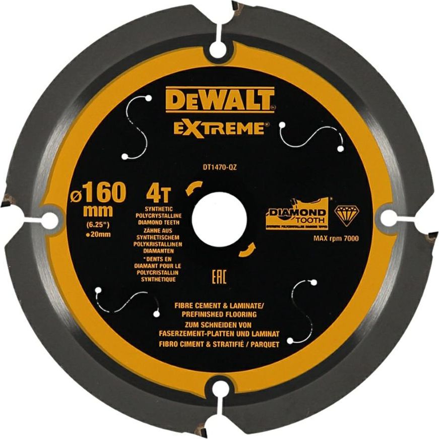 Dewalt Piła Tarcz.165x20mmx4z Fibre Cement Dt1471-qz