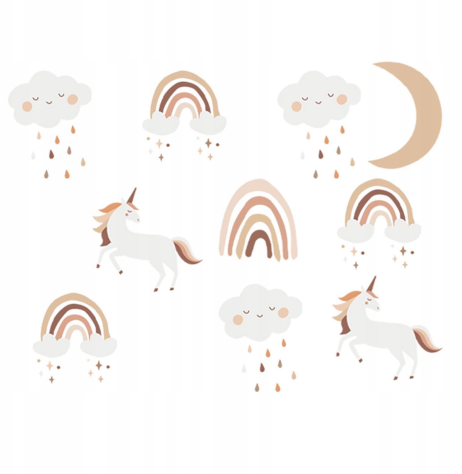 ROOM Decor SIPO-WS63048 NAKLEJKI NA ŚCIANĘ TECZA JEDNOROZEC