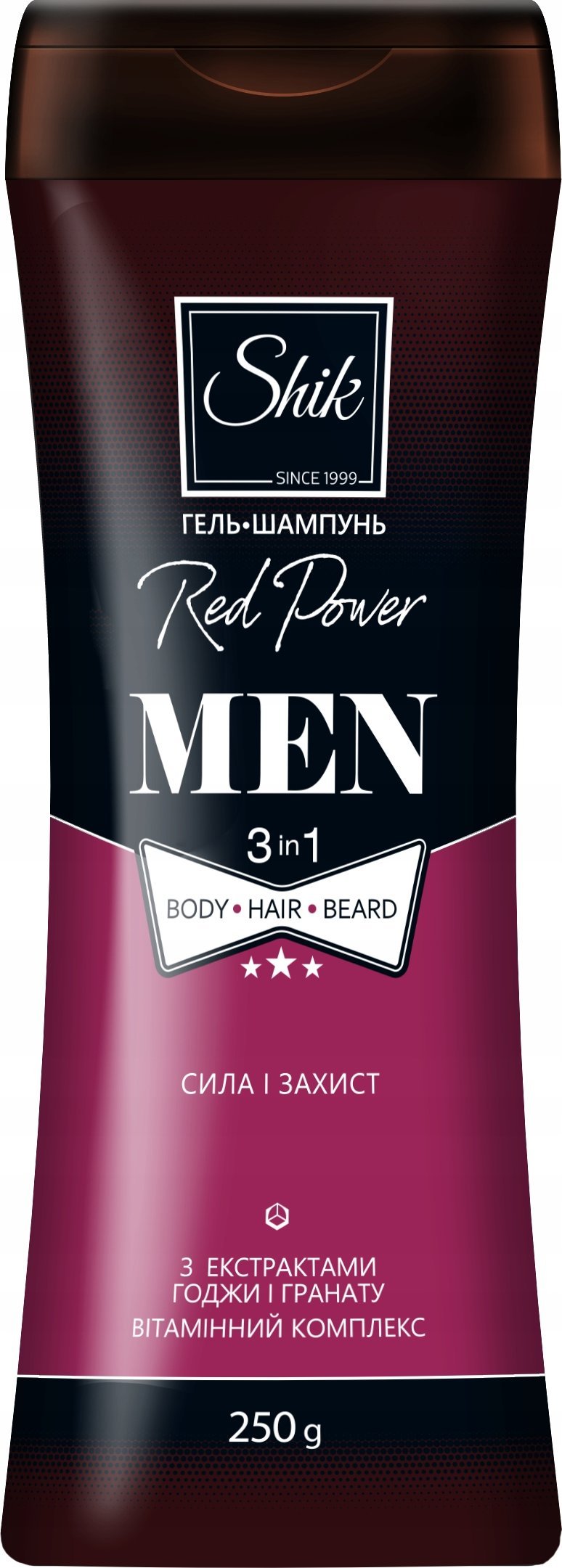 Shik Red ower Żel pod prysznic i szampon dla mężczyzn 3w1 250g