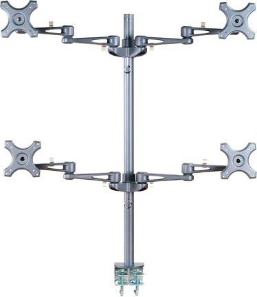 Neomounts Uchwyt biurkowy na 4 monitory 10" - 27" (FPMA-D935D4)