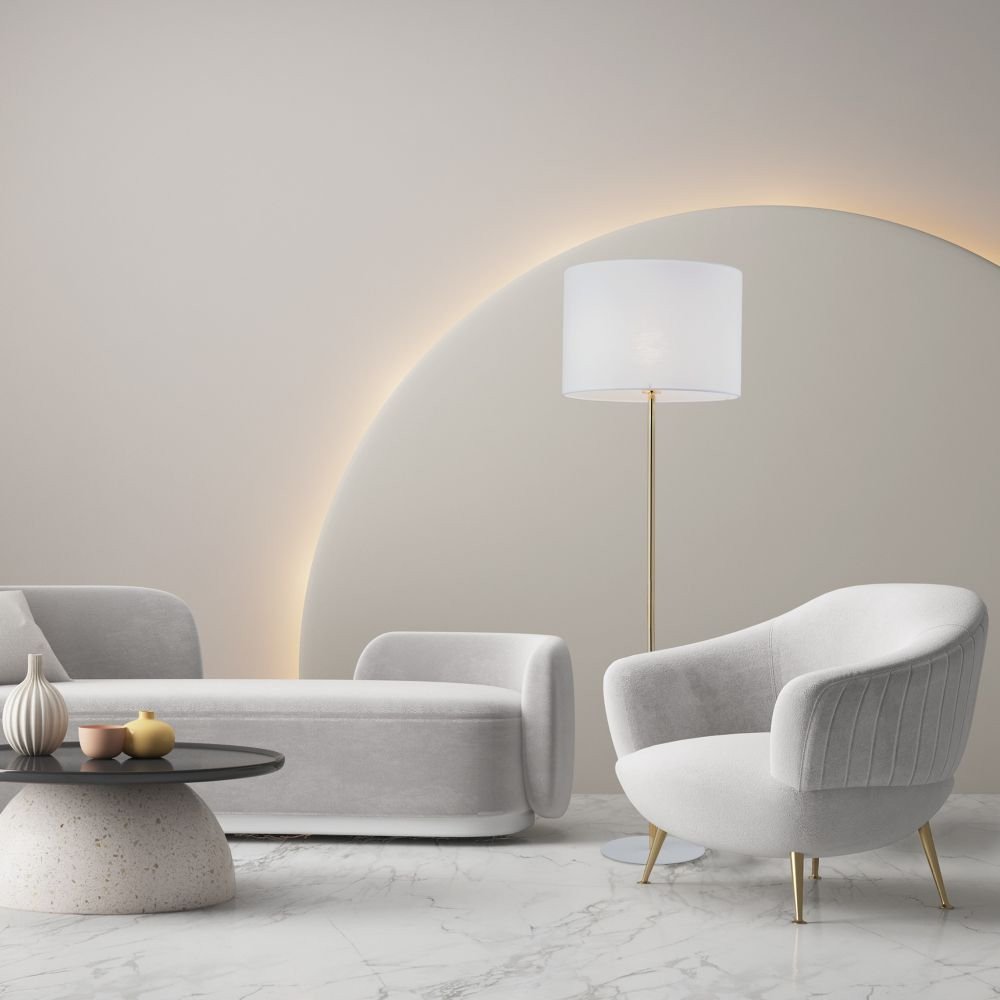 Lampa podłogowa UMBERTO WHITE GOLD 16033 TK Lighting