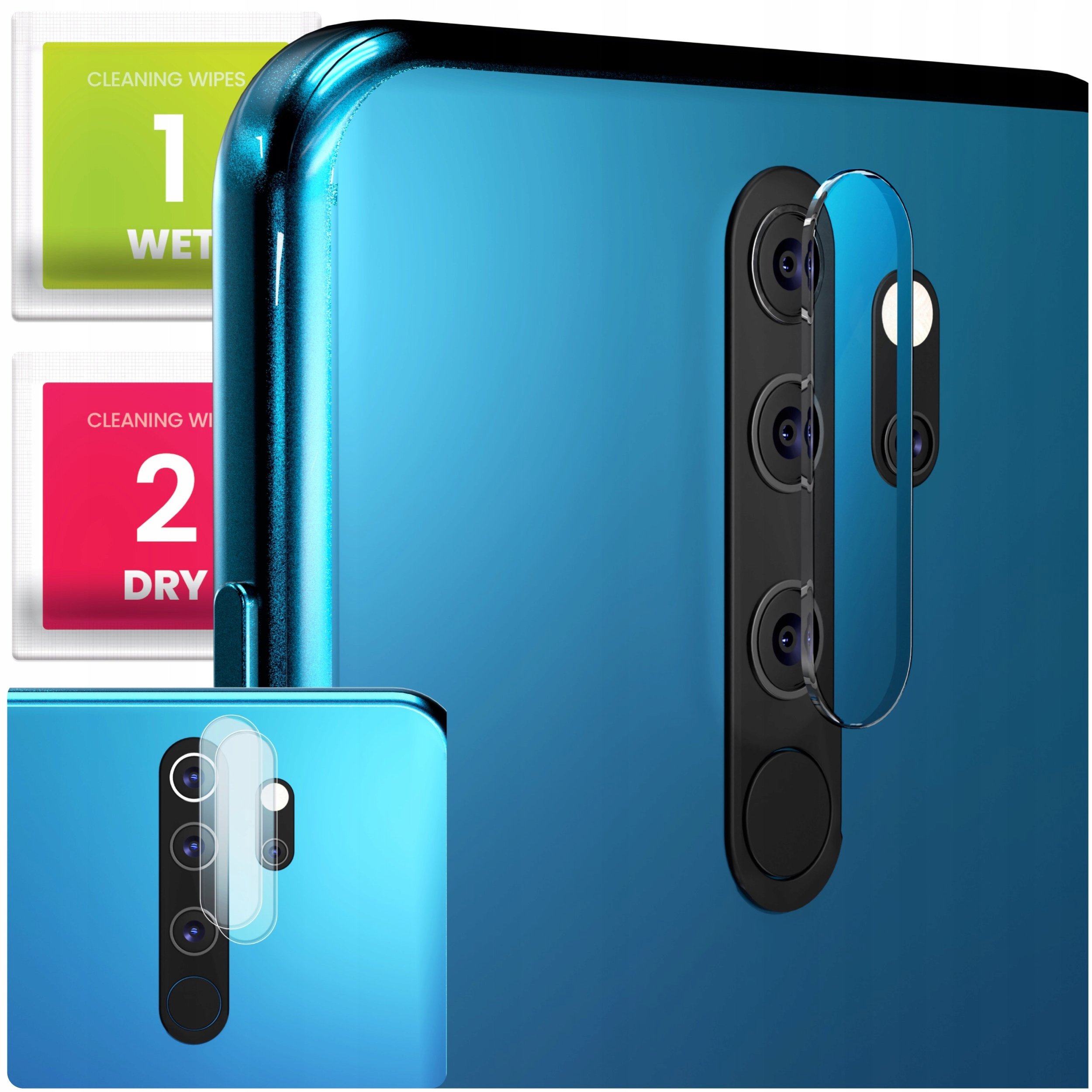 2-PAK Szkło Na Aparat Do Xiaomi Redmi Note 8 Pro (Hartowane, Na Obiektyw)