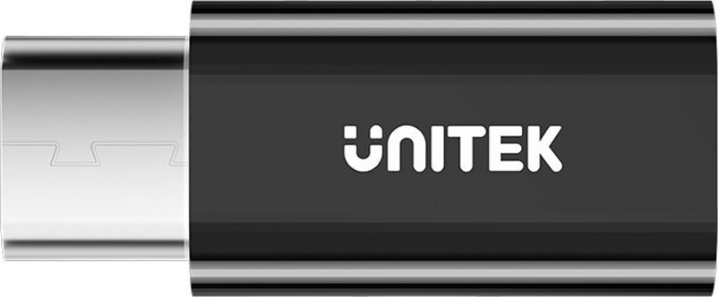 Adapter USB Unitek A1050ABK03 USB-C - microUSB Czarny (A1050ABK03)