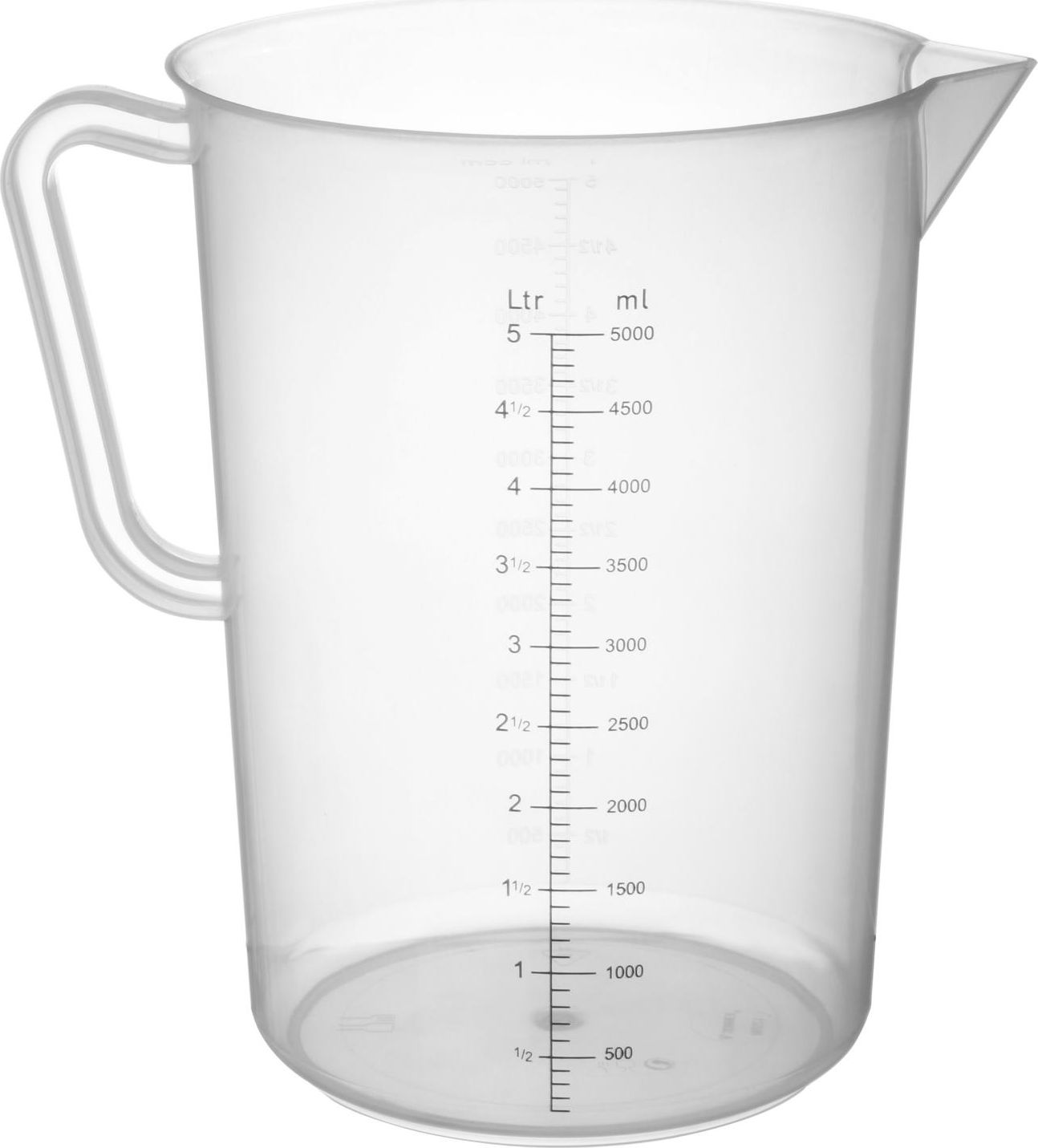 Hendi Miarka spożywcza z podziałką z polipropylenu 5 l - Hendi 567500 Miarka spożywcza z podziałką z polipropylenu 5 l - Hendi 567500