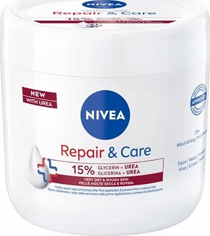 Nivea Repair & Care Repair Krem nawilżająco-regenerujący z mocznikiem 400ml