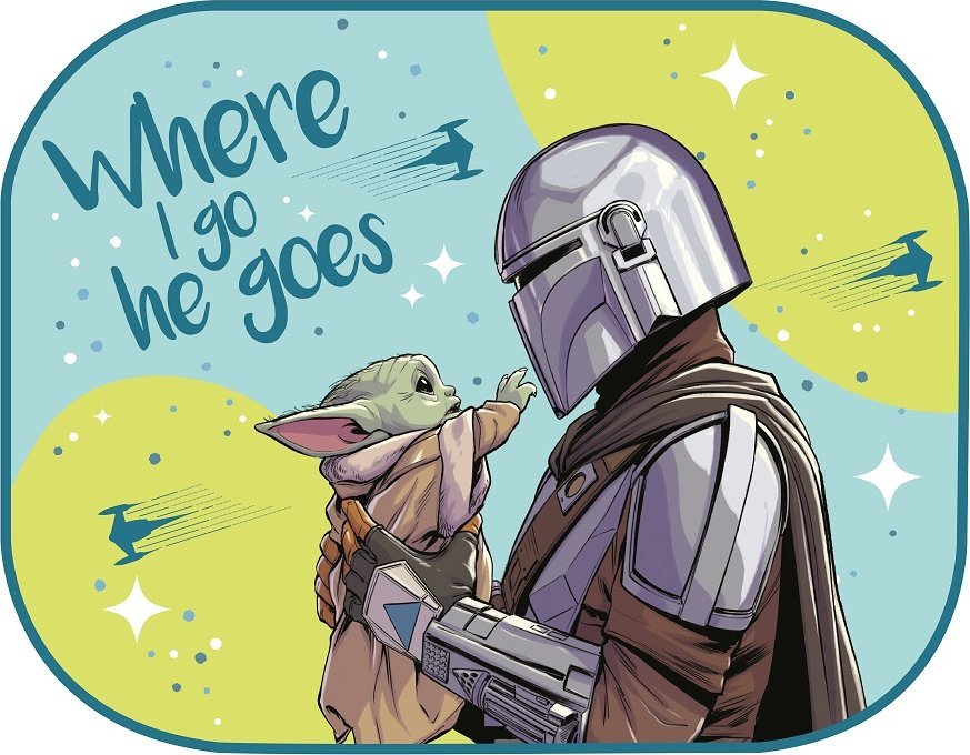 Seven Zasłonki boczne 2 szt 44*35 cm. the mandarlorian