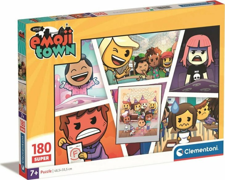Clementoni Puzzle SuperEmojii Town 180 elementów (29067)