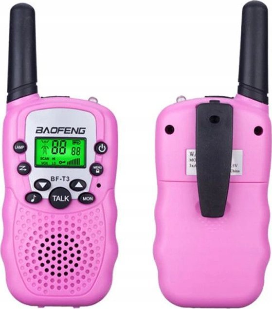 WALKIE TALKIE BAOFENG RÓŻOWE T3-PINK