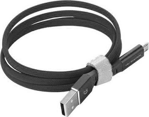 Kabel USB Somostel USB-A - 1 m Czarny (SMS-BW04 TYPC BLACK)