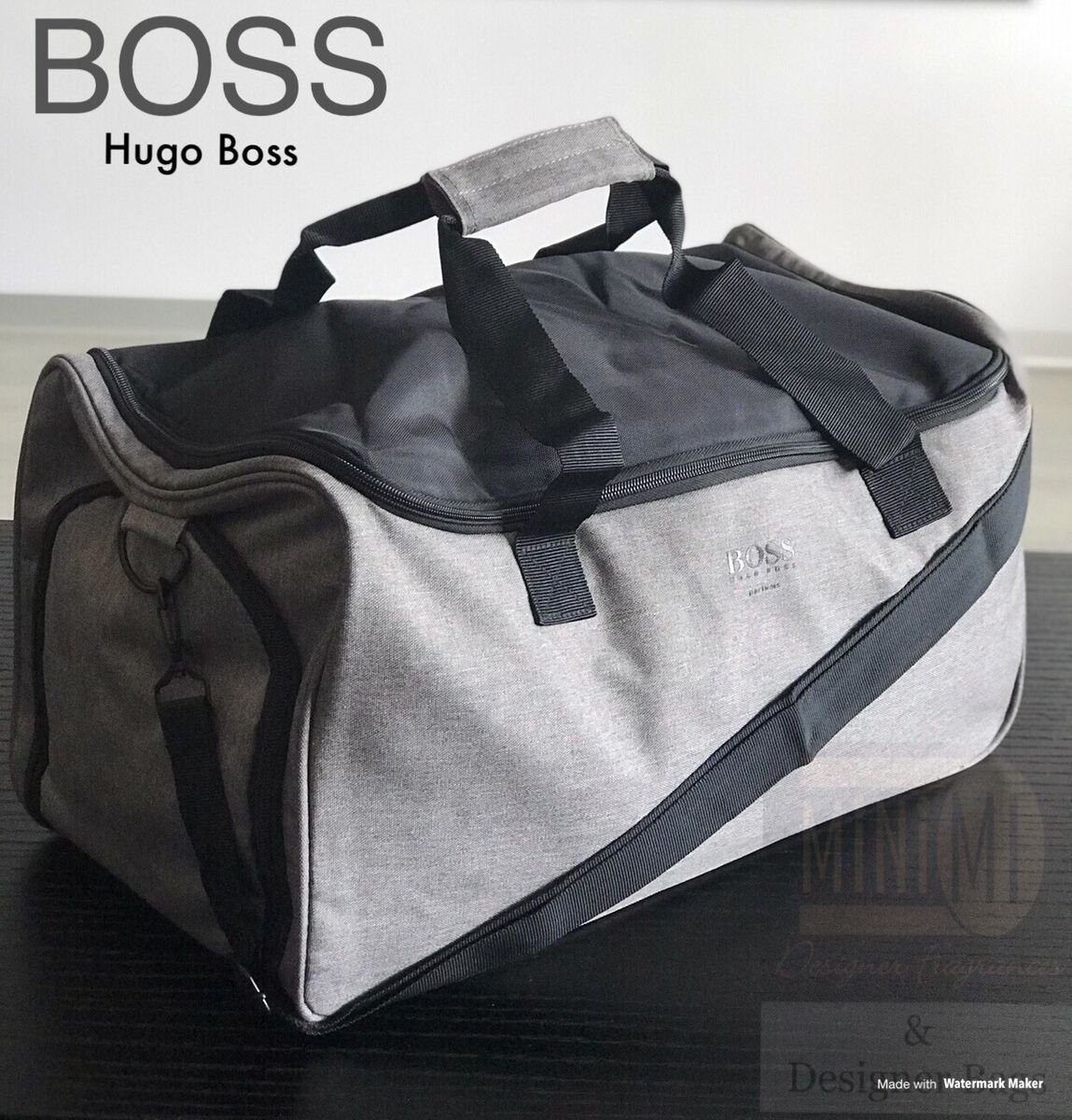 Hugo Boss Hugo Boss, Hugo Boss, Polyester, Bag, Gym, Grey, For Men For Men