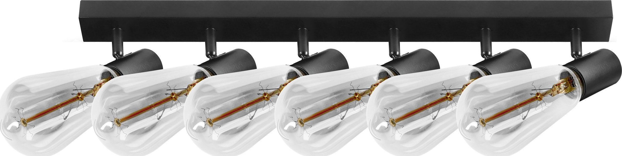 Lampa sufitowa Orno RIO SP 6, oprawa ścienno-sufitowa, E27 max. 6x60W, IP20, czarna