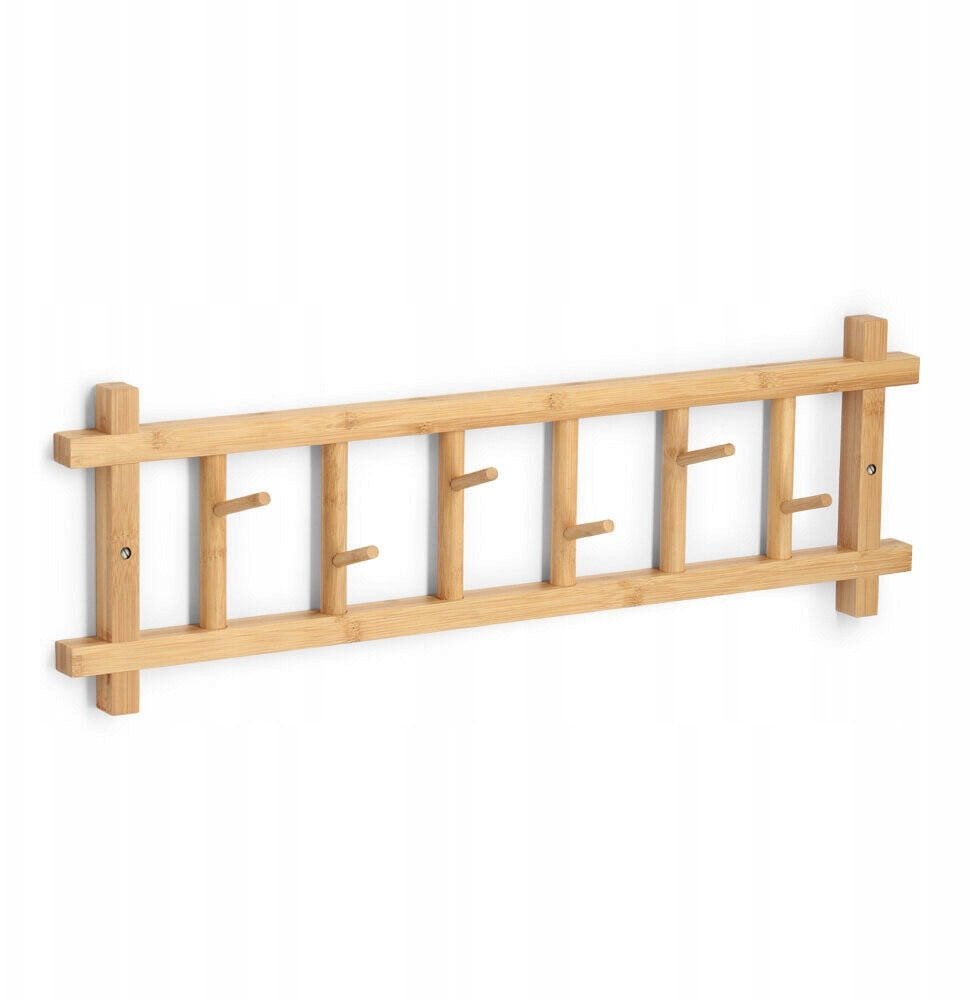 Bambusowy wieszak do przedpokoju CEDRO, 68 x 22 x 2,5 cm