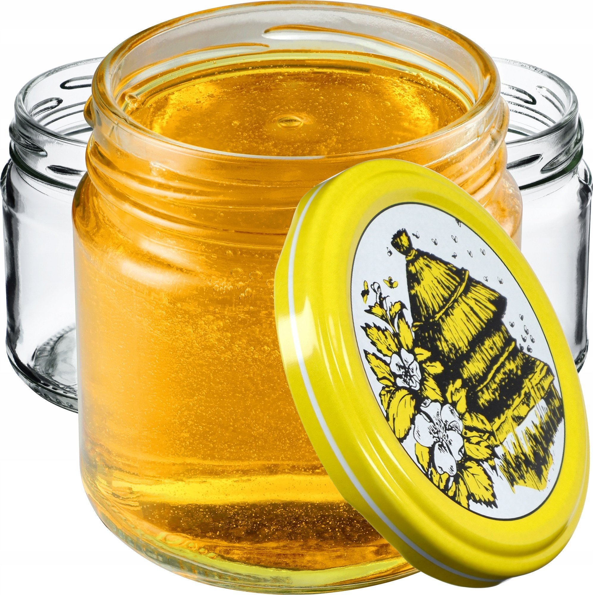 Kadax 10x Słoiki 200ml Słój Na Dżem Miód + Wieczko fi66