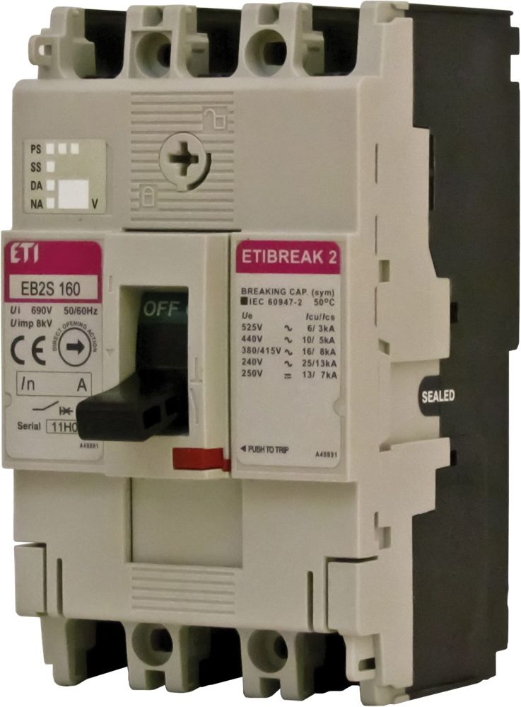 Eti-Polam Wyłącznik mocy 3P 160A 16kA bez regulacji (EB2S 160/3LF)