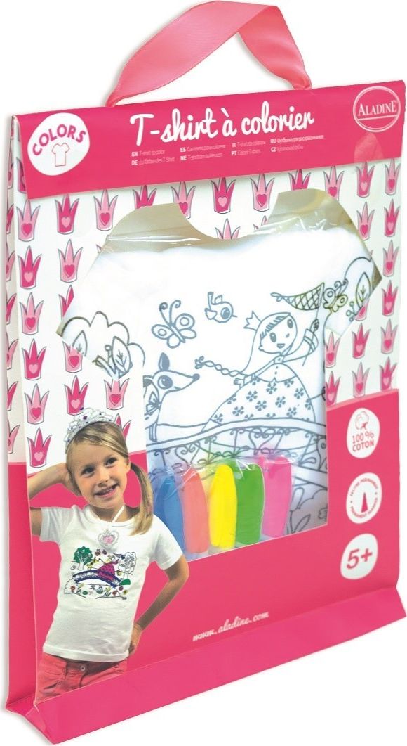 Aladine Koszulka do pokolorowania Księżniczka