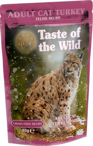 TASTE OF THE WILD Adult Cat Turkey 85 g. Pasztecik z indyka i kurczaka. Karma dla kotów dorosłych. sztuka