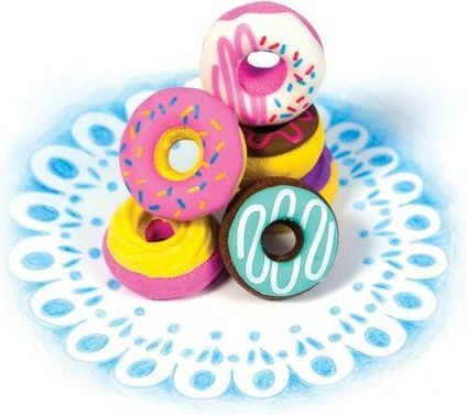 Kolorowe Baloniki Gumki do ścierania Słodkie Pączki 6 wzorów