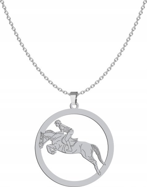 Radziszewska Jewellery Srebrny Naszyjnik Jeździectwo GRAWER GRATIS