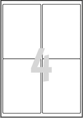 Avery Zweckform ETYK.ZF L4774 99,1X139 A4 20 ARK.WOD/80/ ETYKIETA - L4774-20