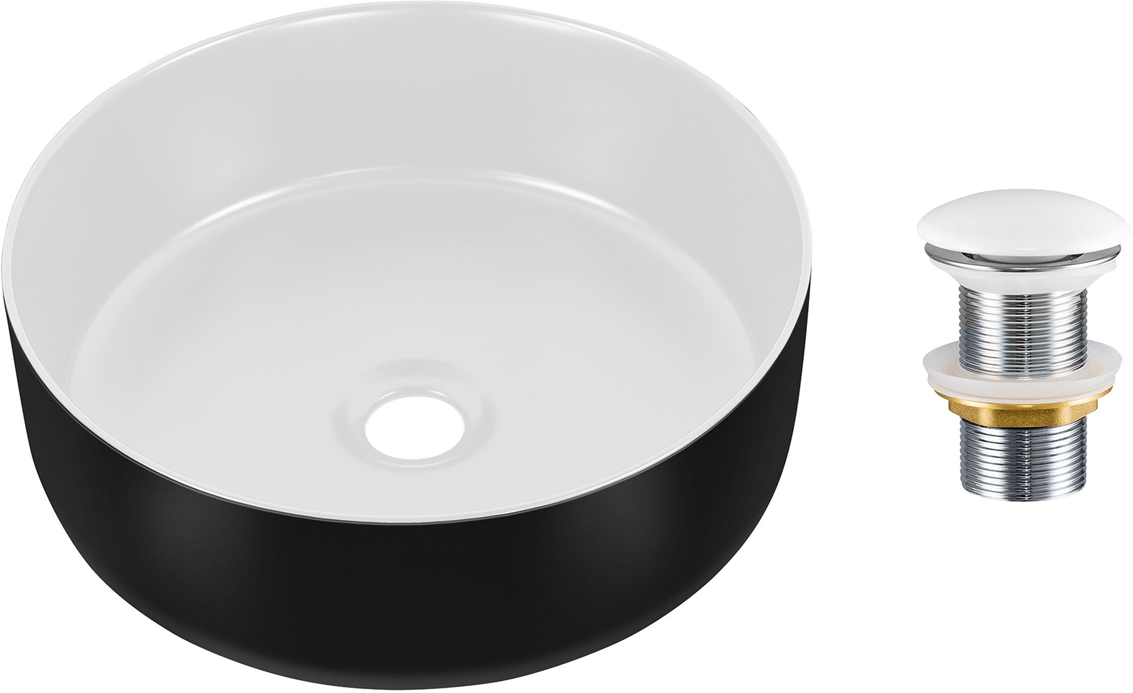 Zestaw Umywalkowy z Korkiem Click-Clack