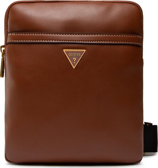 Guess, Scala, Synthetic Leather, Textile Bag, Brown, HMSCALP2223BRO, For Men, 20 x 22.5 x 2.5 cm For Men