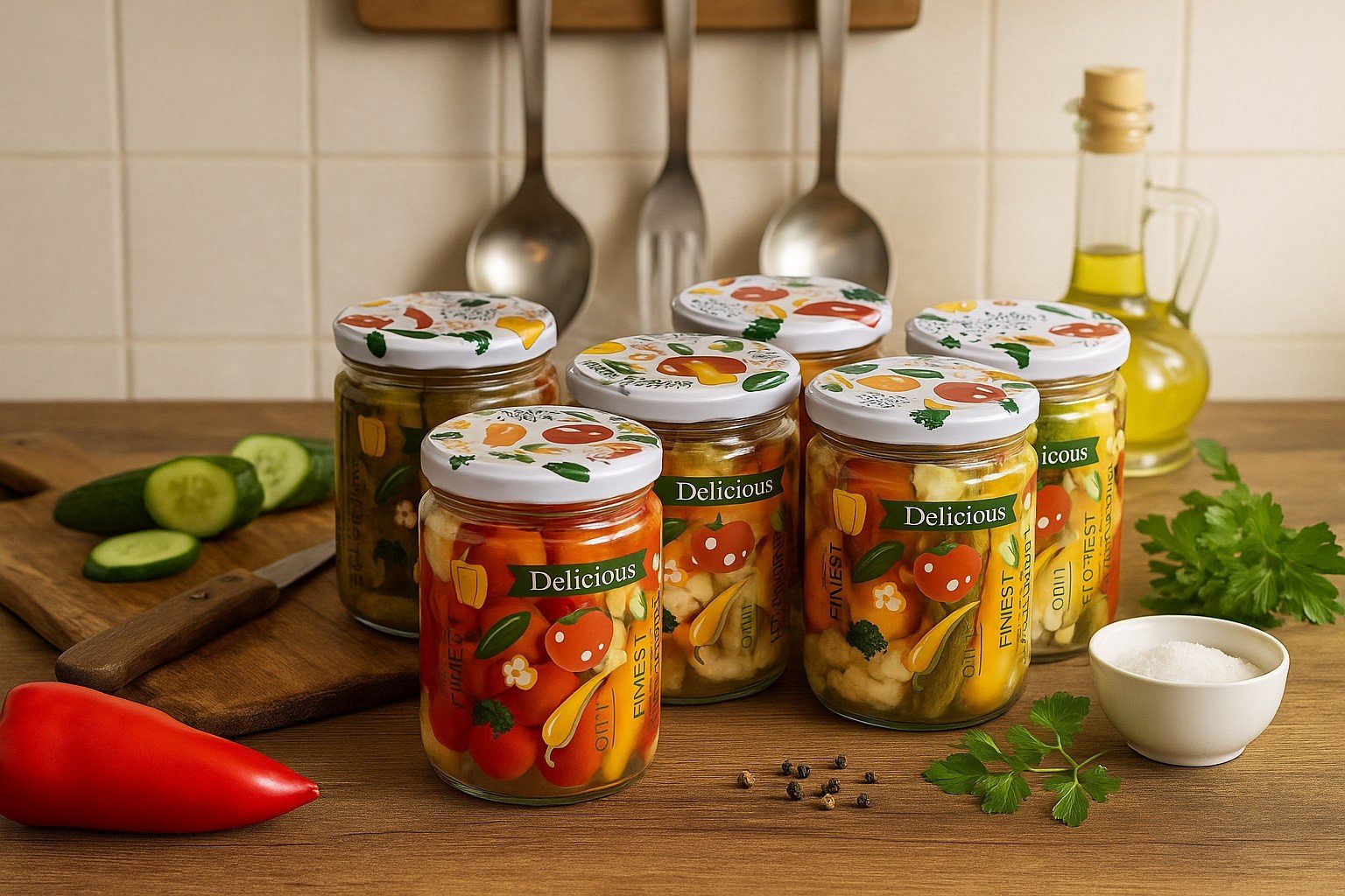 Komplet 6 słoików 400ml Shrink