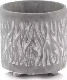 Polnix Osłonka na doniczkę betonowa na nóżkach szara 14 cm