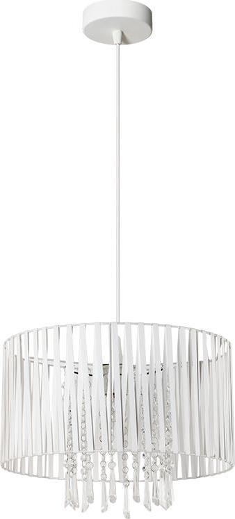 Lampa wisząca Lampex Diana Biała 3 801/1 Bia Lampa Wisząca Nowoczesna Led