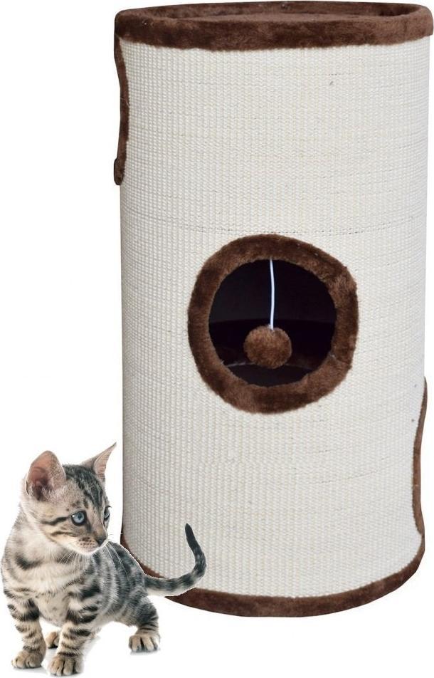 Bituxx Drapak dla kota tuba beżowo-brązowa 70CM sizalowa BITUXX