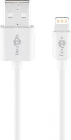 Kabel USB Goobay USB-A - Lightning 3 m Biały (72909)