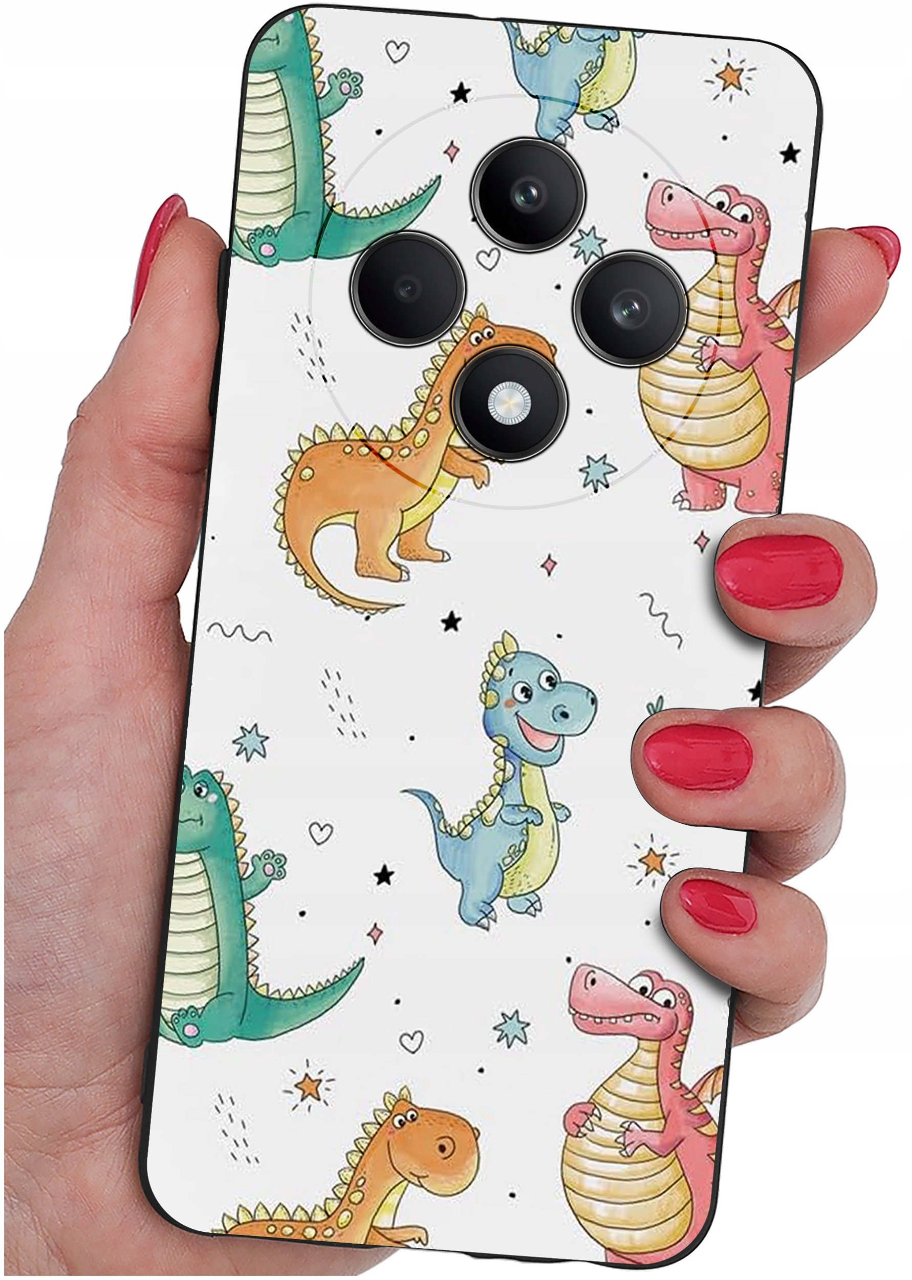 Etui do Oppo Reno 12 F 5G | 12 FS 5G WZORY |SILIKONOWE MATT CASE + SZKŁO 9H