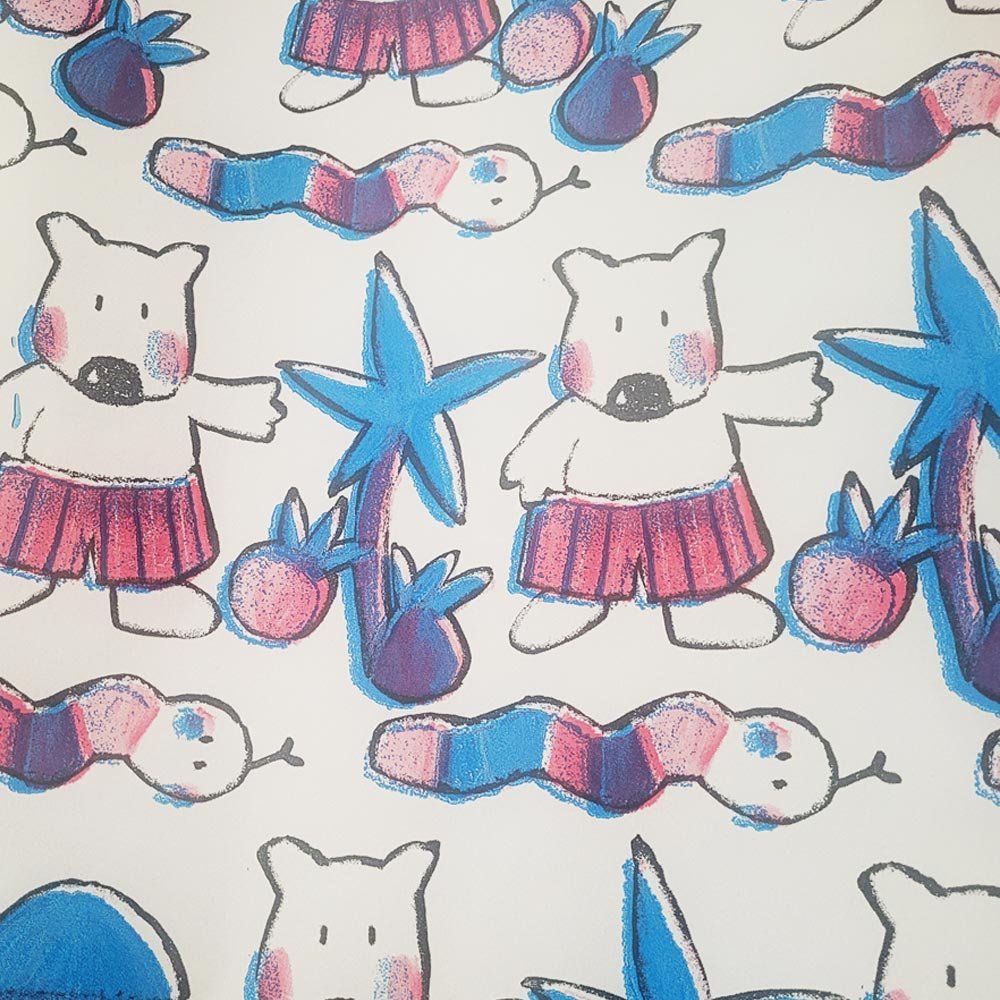 Fastima Papier do pakowania prezentów 57cmx2m 2m547 misie dla dzieci