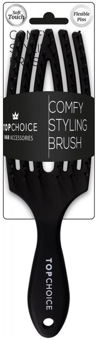 Top Choice Hair accesories szczotka do czesania włosów comfy (64661) 1szt