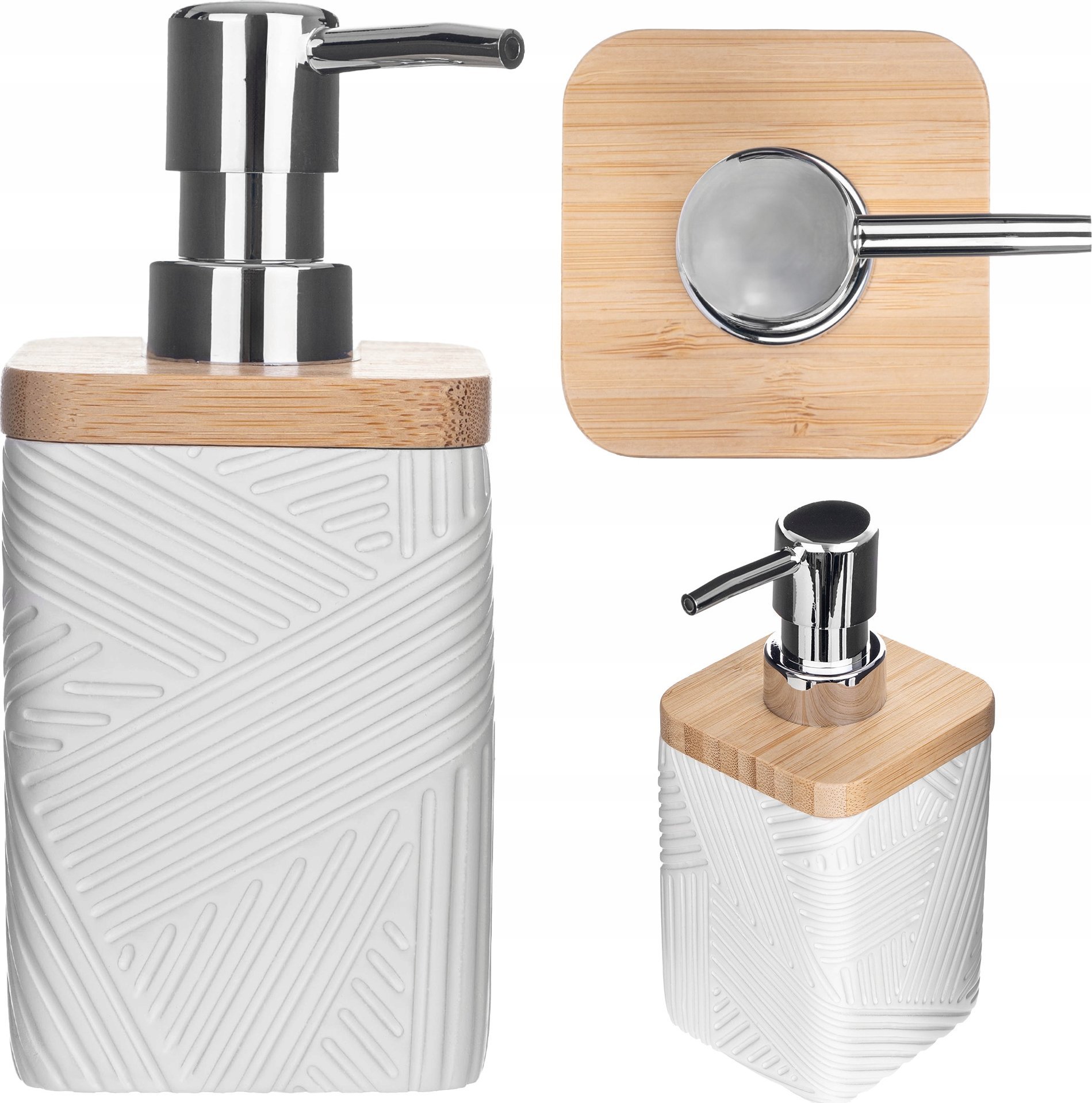 Dozownik do mydła Kadax KADAX Dozownik na mydło kwadratowy biały