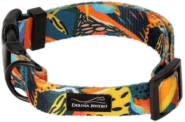 Dolina Noteci Obroża regulowana dla psa Tropikalna Przygoda M 2 cm x 25 - 42 cm