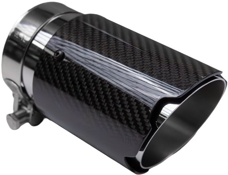 Końcówka tłumika 89mm wejście 76mm Carbon Gloss