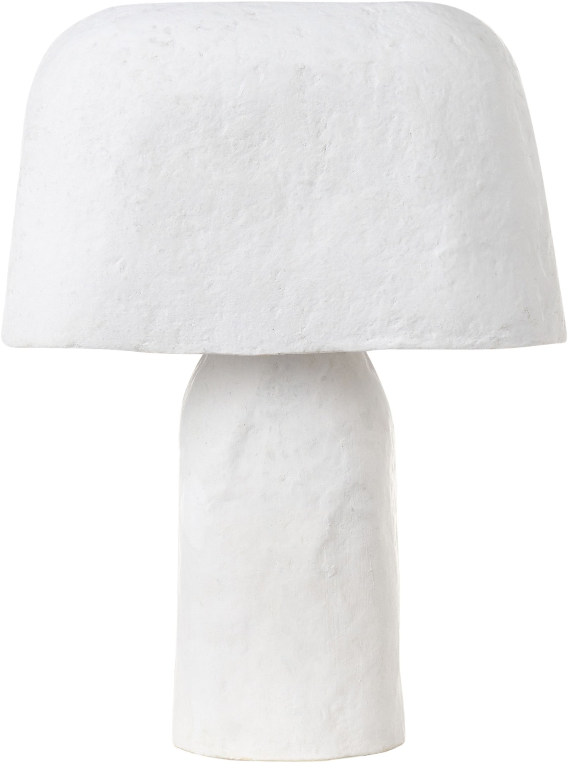 Lampa stołowa CARRASCO Papier-mâché Biały
