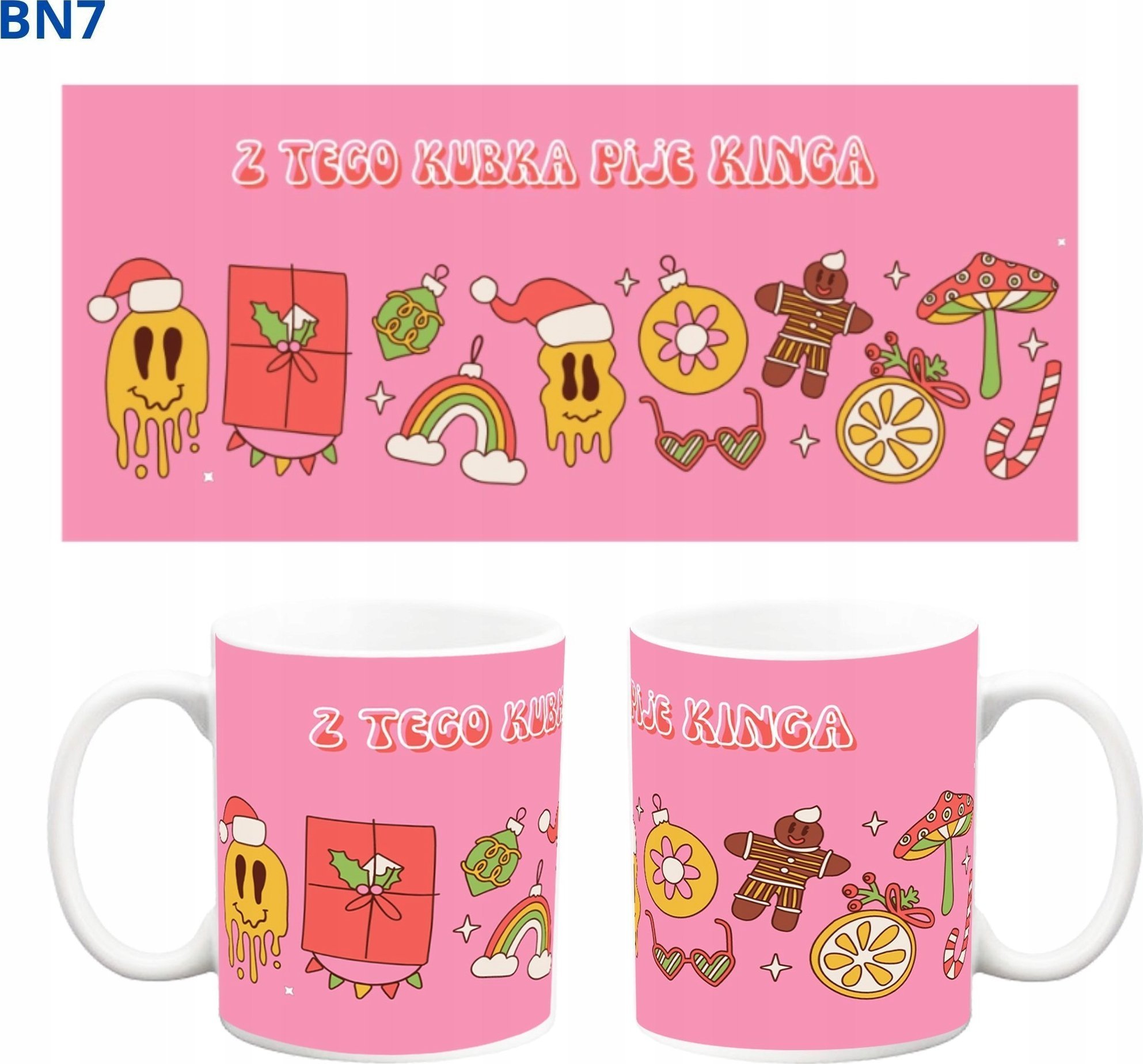 PrzydaSie Kubek Boże Narodzenie Mikołaj Mikołajki Święta Świąteczny Prezent Bn7