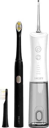 Szczoteczka Smiley Light Kids + Irygator Pro Aqua Czarna