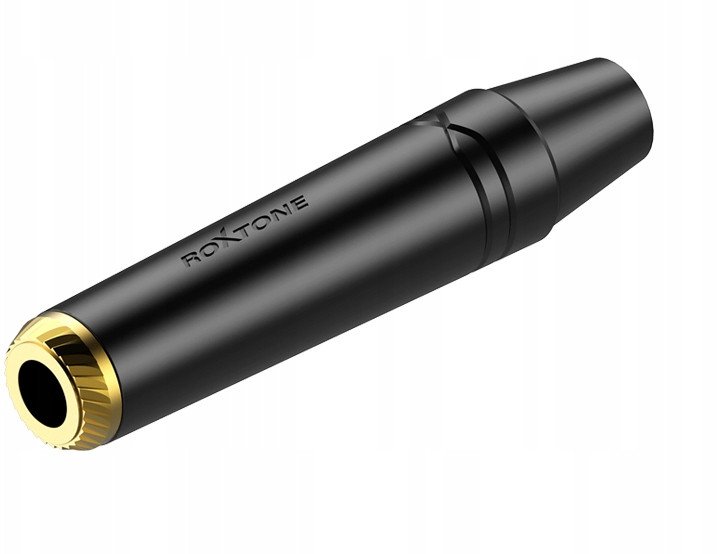 Roxtone Gniazdo Jack stereo 6.3mm na kabel RJ3FPP-BG