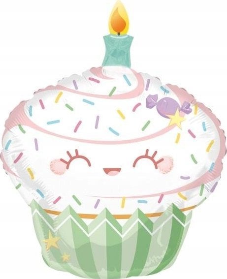 AMSCAN Balon foliowy SuperShape Crazy Cake 88x70cm
